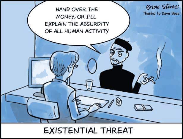 Joke of the day: Existential Threat
